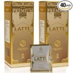 Instant ORGANO Gourmet Café Latte - 2 Boxes, 80 Sachets!