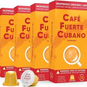 Intense Cafe Fuerte Cubano Espresso Pods - Strong Cuban Flavor