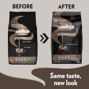 Premium Lavazza Espresso Whole Bean Coffee - Medium Roast