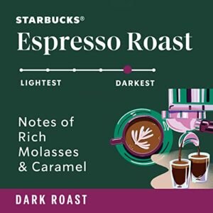 Starbucks Espresso Roast Dark Whole Bean Coffee, 18 oz